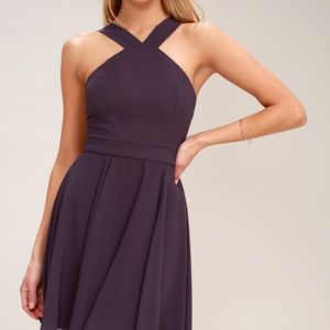 Lulus purple dress in medium. (NWOT)